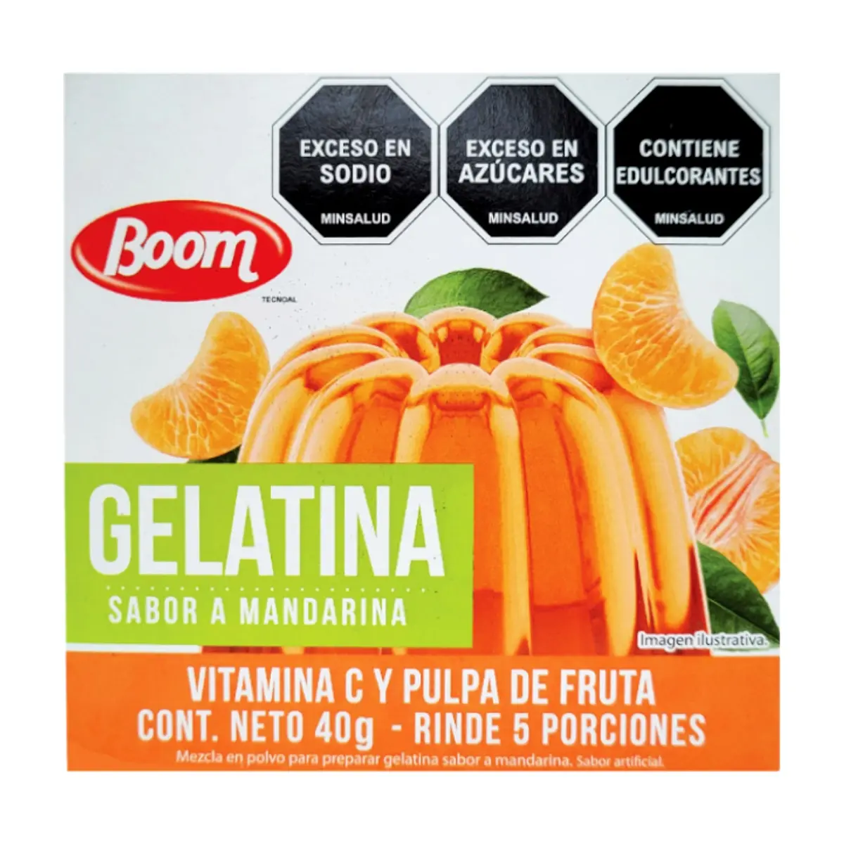 Boom Tangerine Flavor Gelatin (40 g / 1.4 oz)