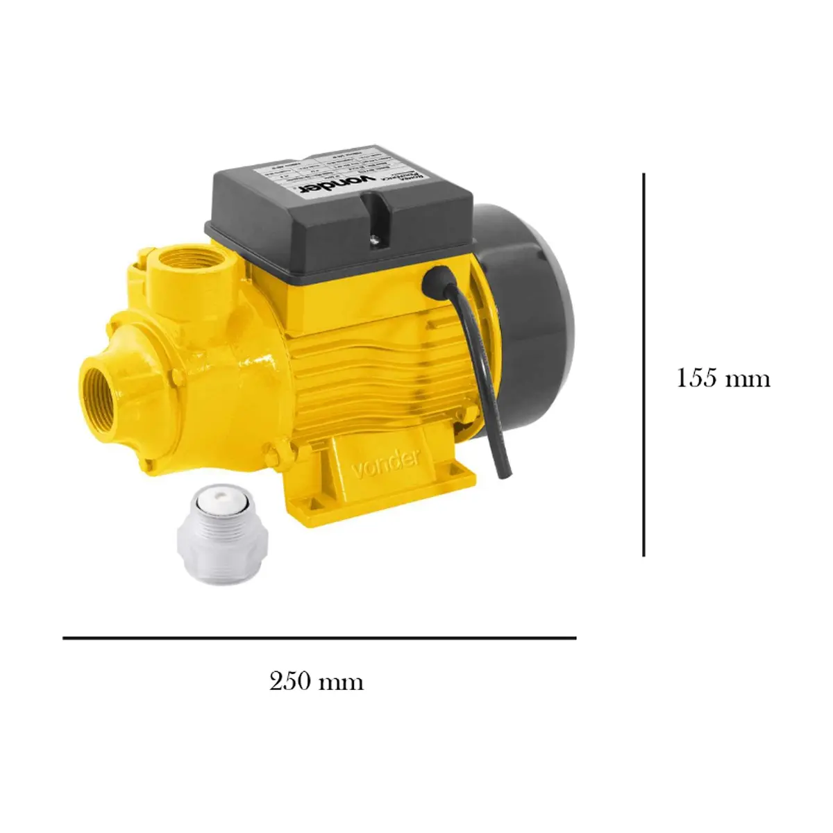 Bomba de agua periférica - motobomba de 127 - 220 V Vonder BPV375 - Thumbnail 3