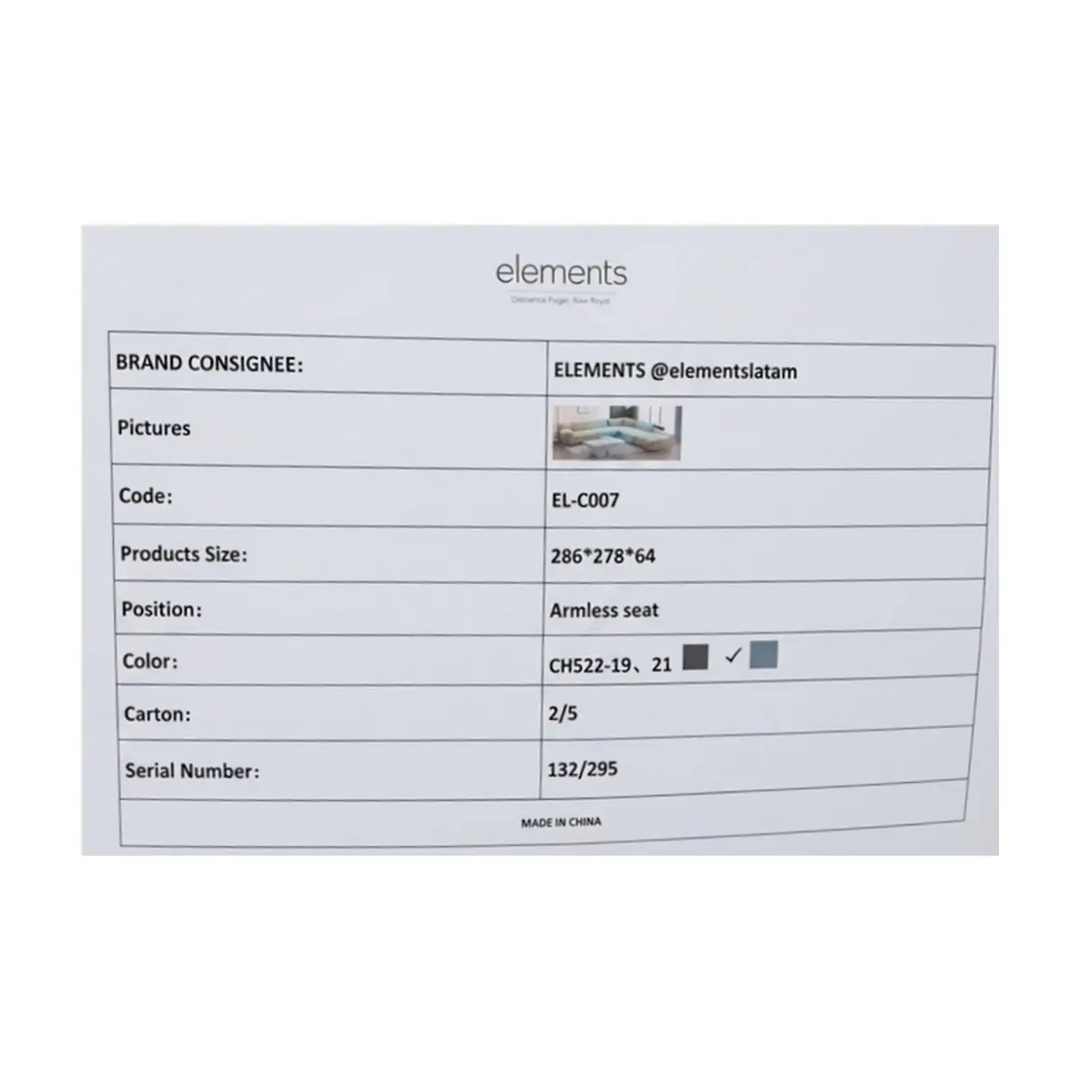Sofá Modular Premium Elements EL-C007 - Thumbnail 4