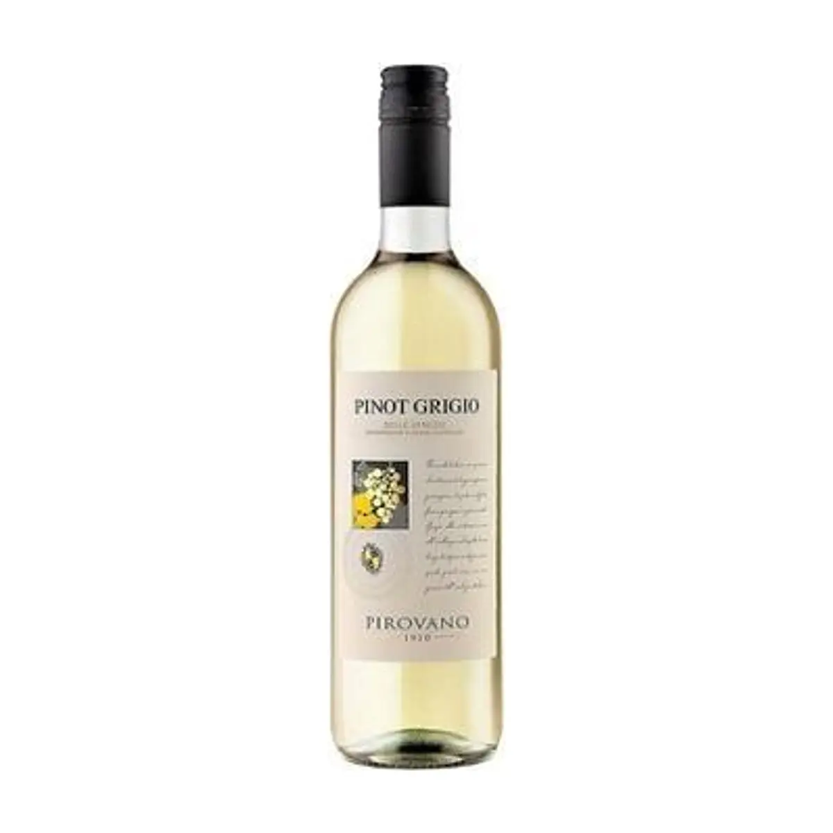 Vino Blanco Pinot Grigio (750 ml) PIROVANO - Image 1