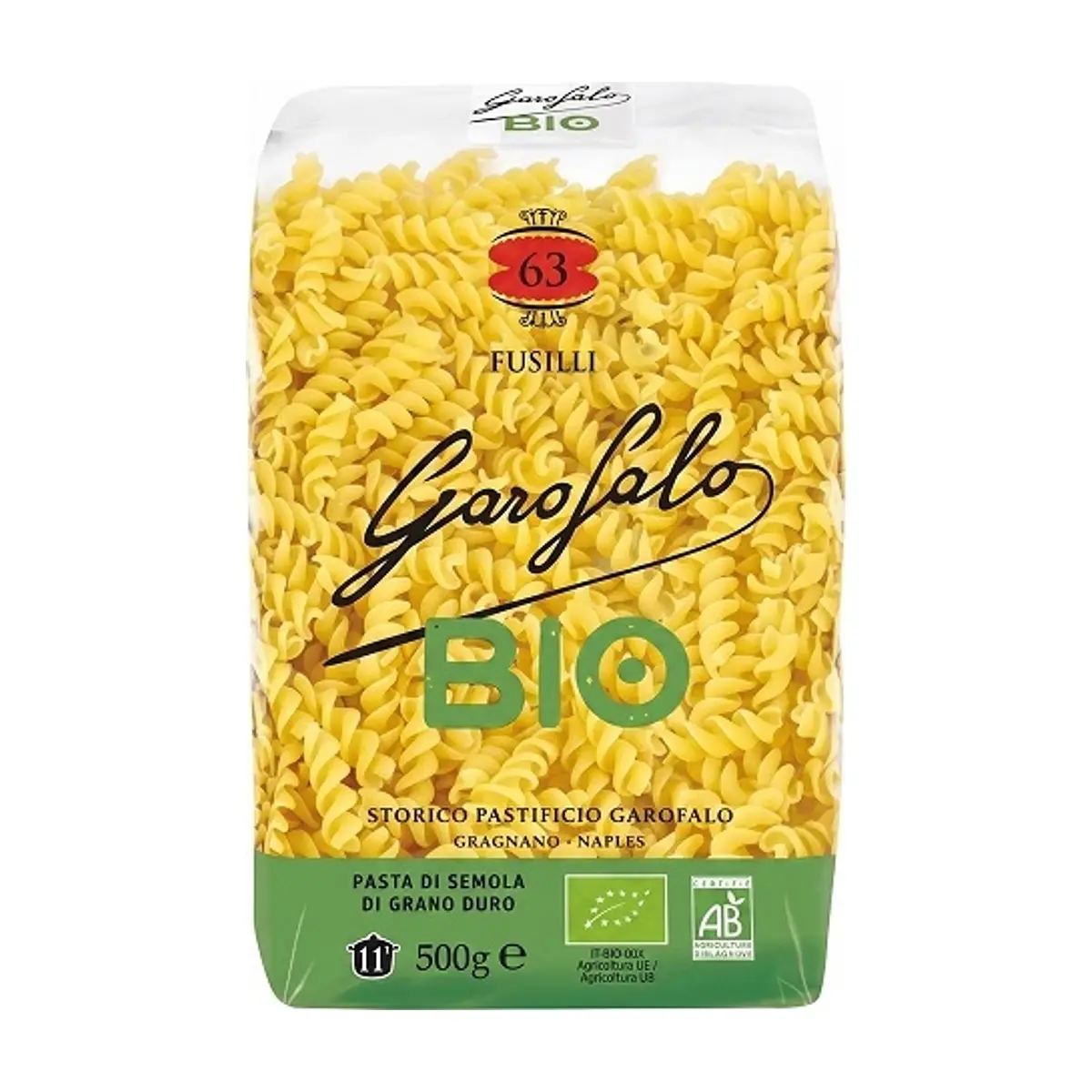 Pasta No 63 Fusilli Bio (500 gr) GAROFALO
