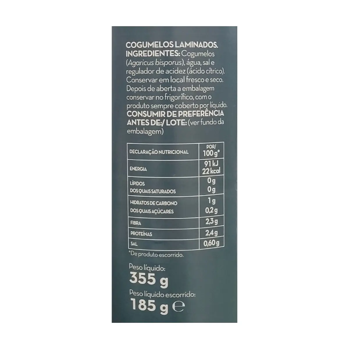 Champiñones laminados Despensa Clássica (355 g / 12.52 oz) - Thumbnail 3