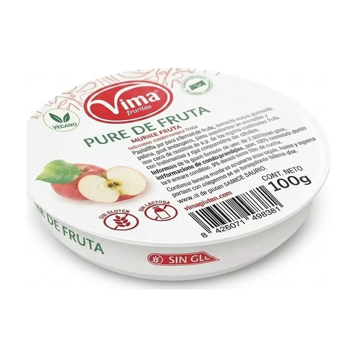 Puré de Manzana (100g) VIMA - Imagen 1