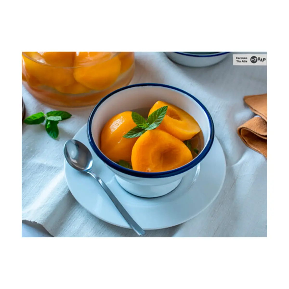 Mitades de melocoton amarillo en almíbar Rayan (425 g) - Thumbnail 4