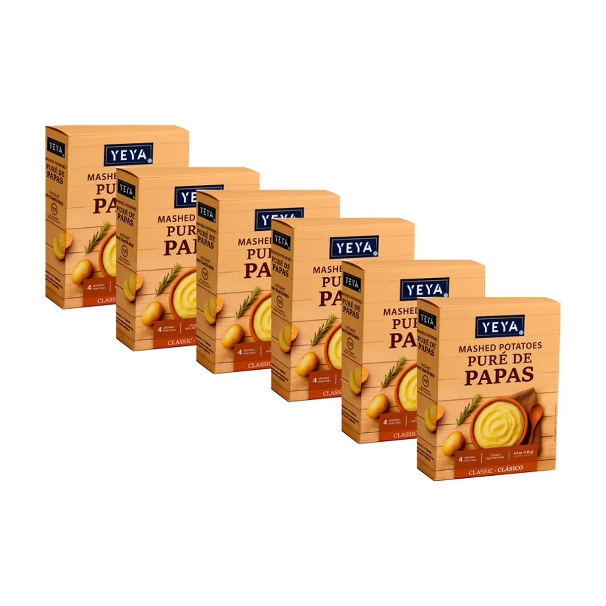 Puré de papas YEYA (6 x 4.4 oz / 125 g)