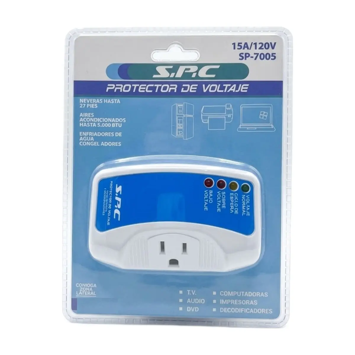 Protector de voltaje S.P.C. 15A/120V - Miniatura 1