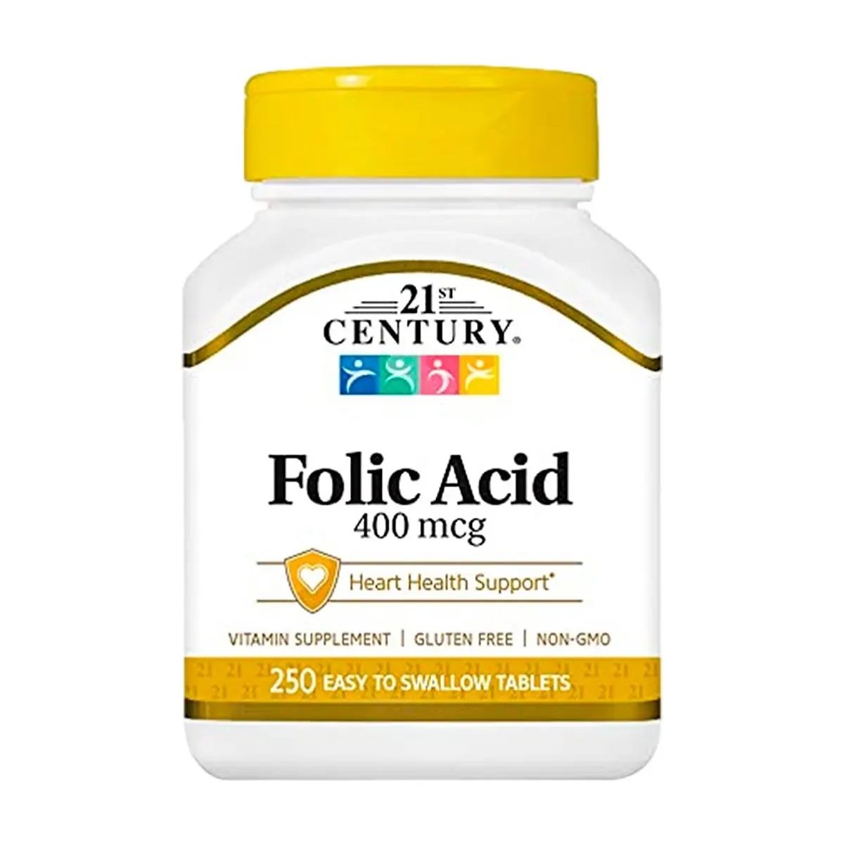 Ácido fólico 400 mcg 21st Century (250 tabletas) - Thumbnail 5