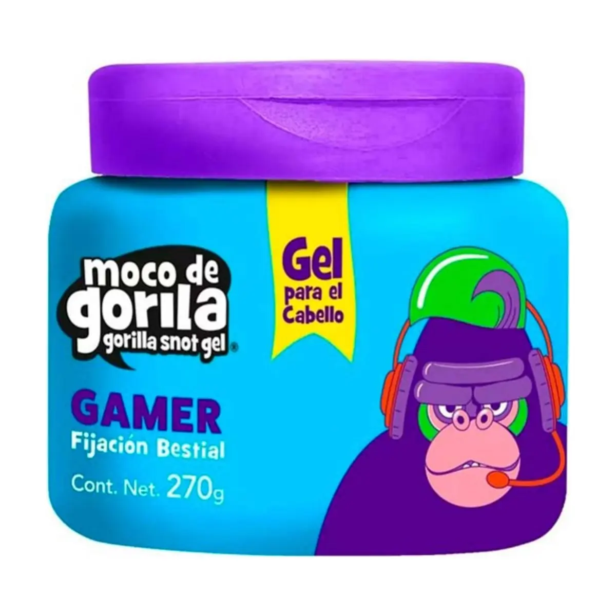 Gel para el cabello gamer fijación bestial Moco de Gorila (270 g / 9.5 oz)