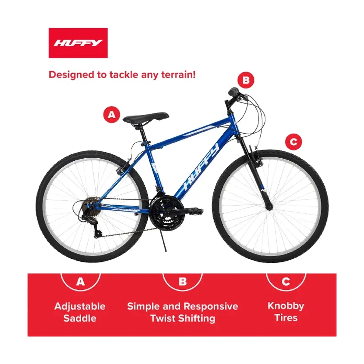 Huffy Bicicleta de Montaña Rock Creek de 26”