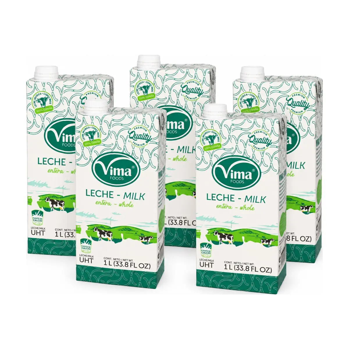 Leche entera Vima Foods (5 x 1 L) - Imagen 1
