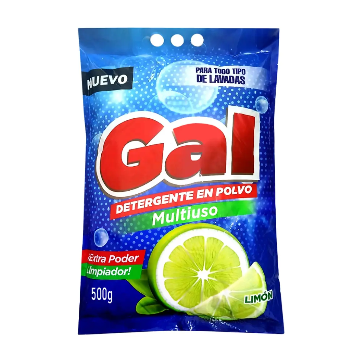 Detergente en polvo multiuso con aroma a limón Gal (500 g / 1.1 lb)