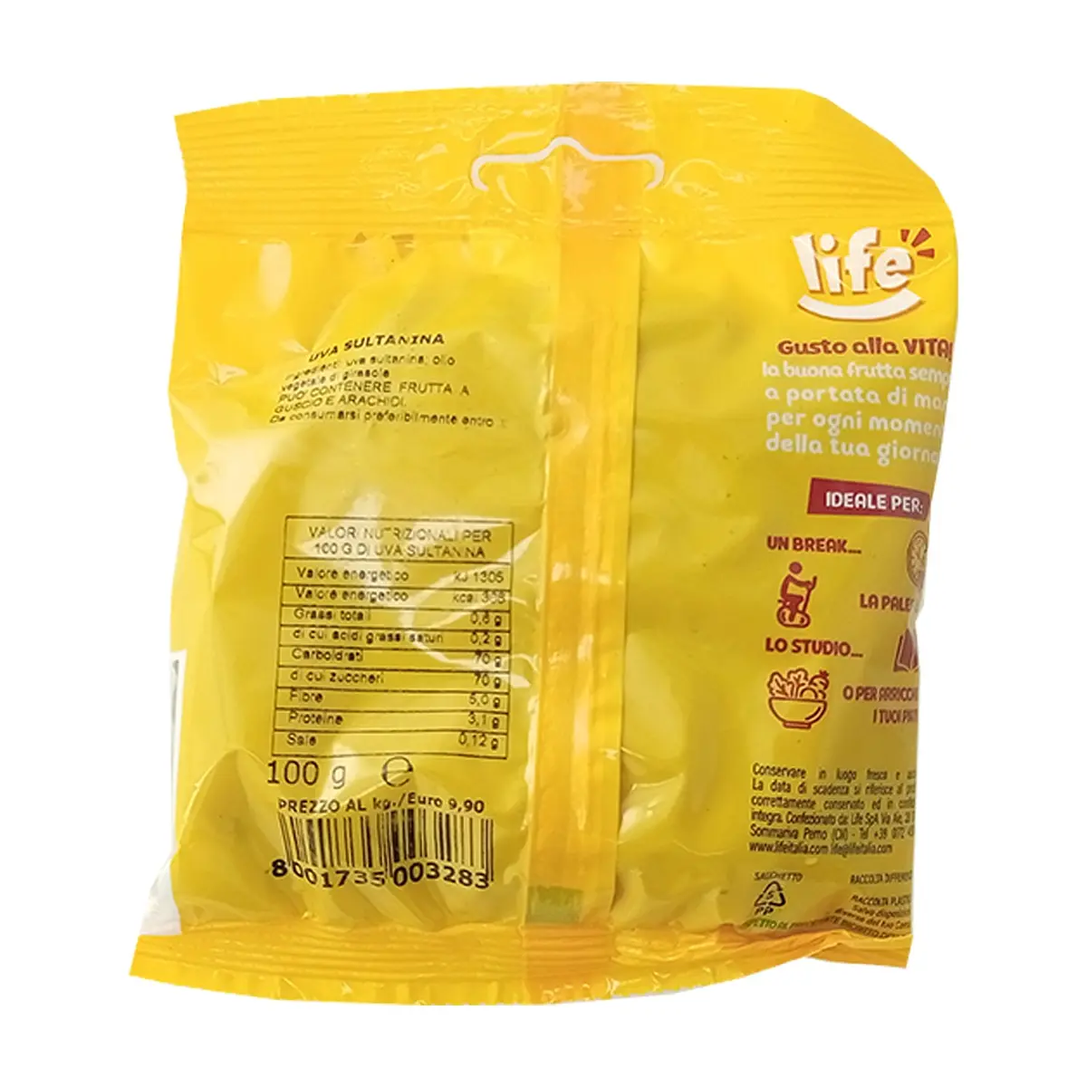 Uvas pasas sultaninas deshidratadas Life (100 g / 3.5 oz) - Thumbnail 7