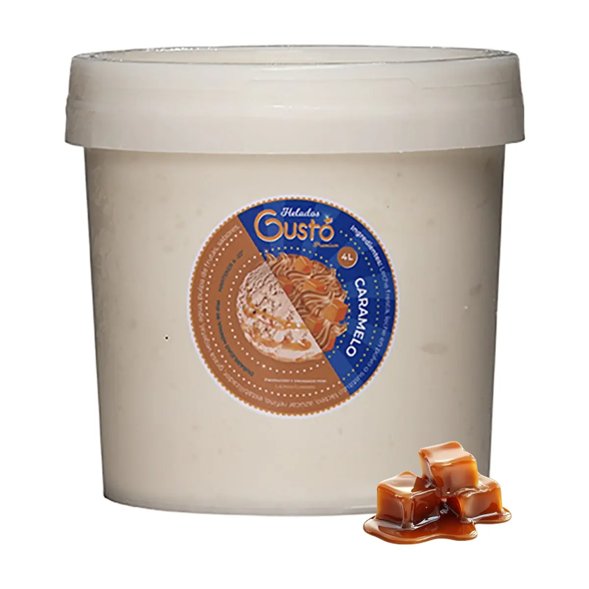 Helado Premium de caramelo Gustó (4 L)