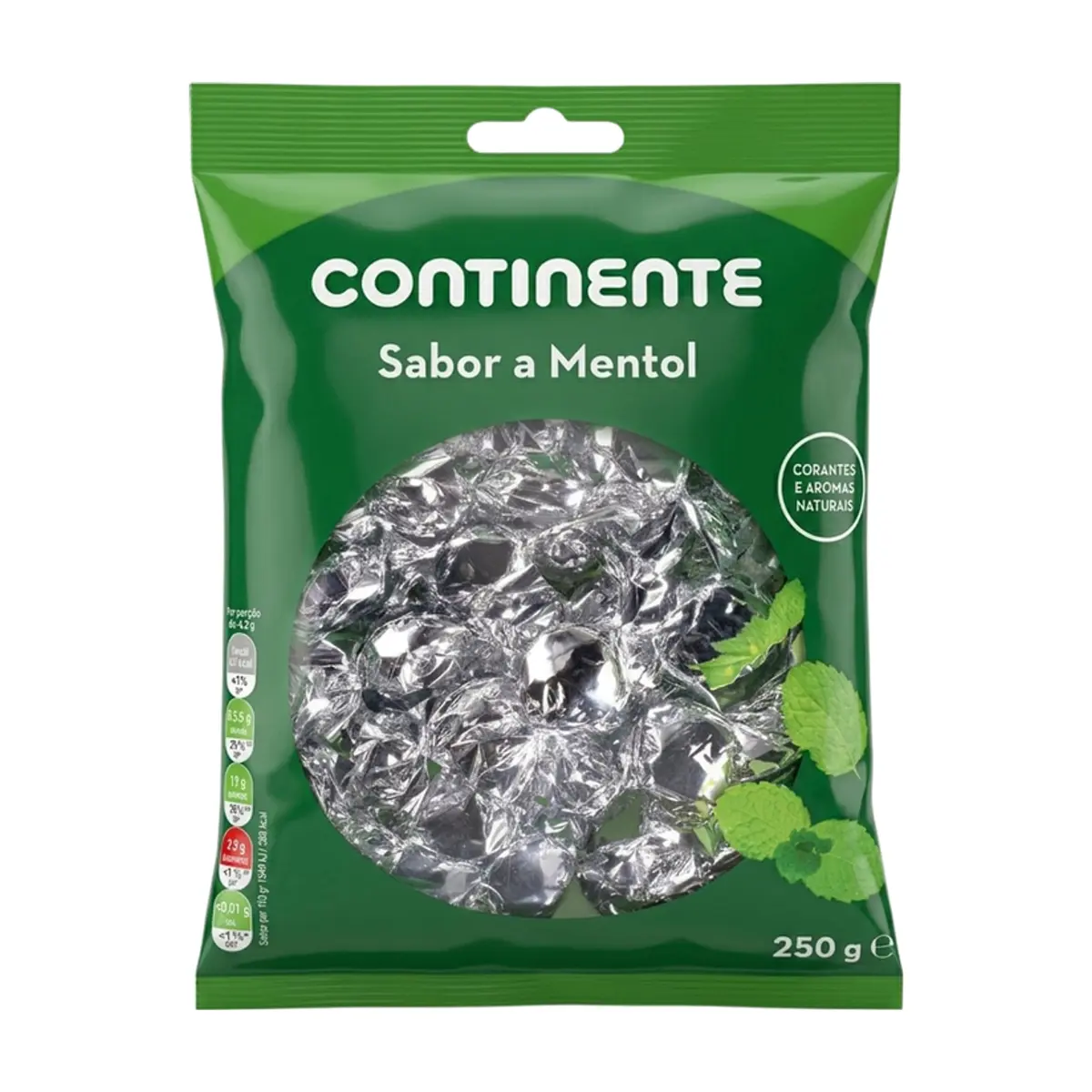 Caramelos de mentol Continente (250 g / 8.82 oz)