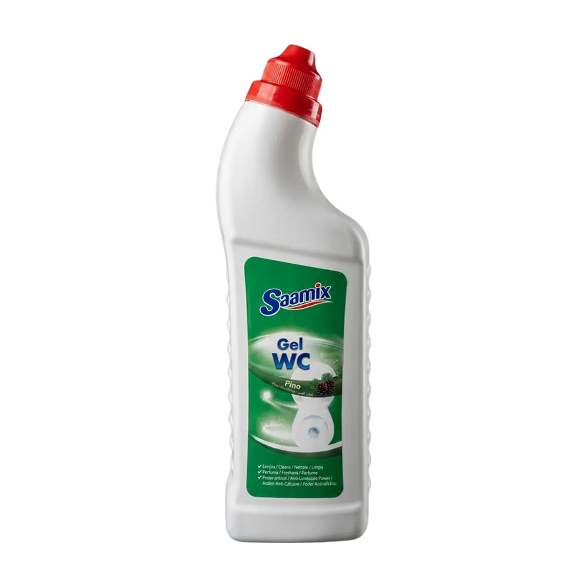 Gel limpiador para baños aroma pino Saamix (1 L)