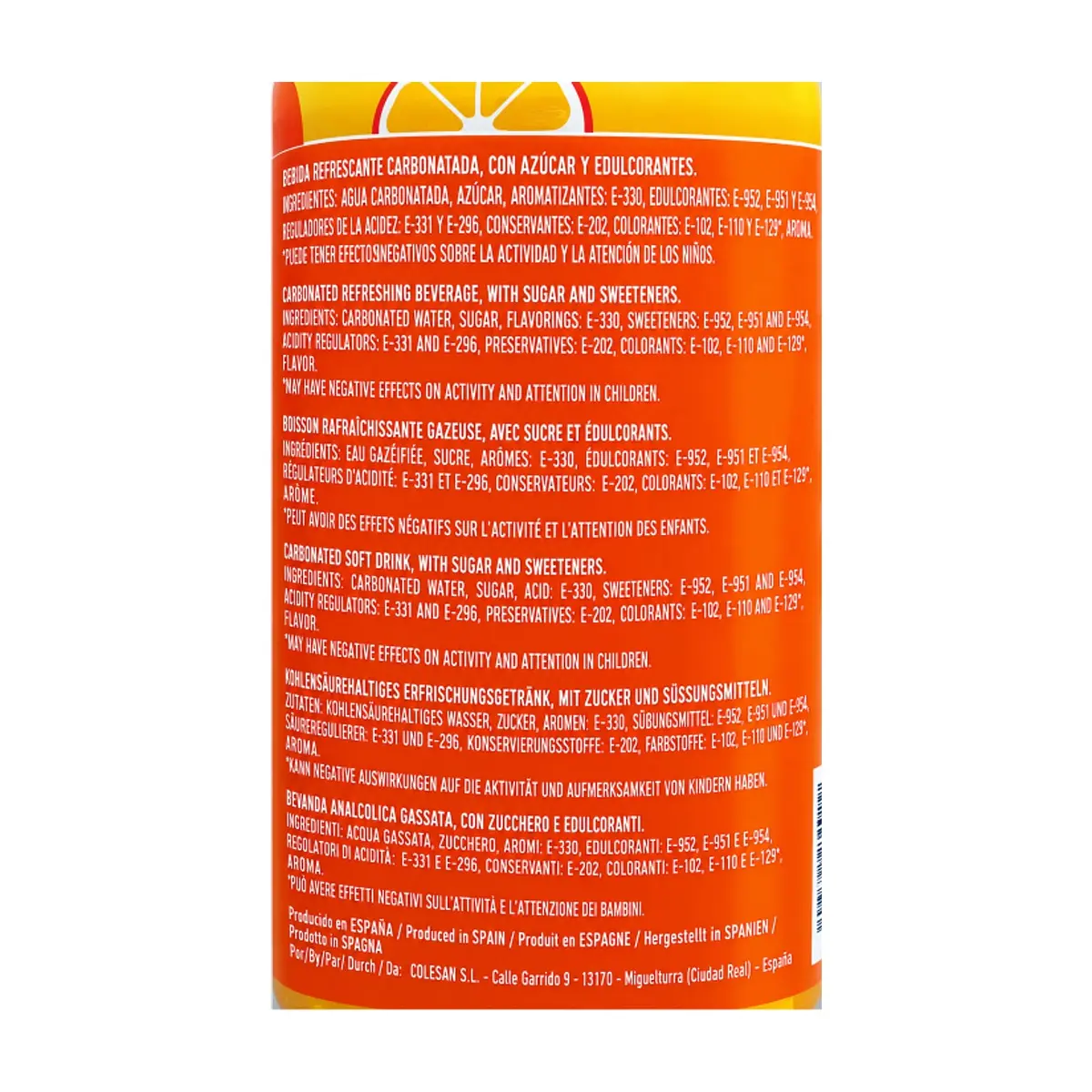 Refresco de naranja Brio (6 x 330 ml / 11.16 floz) - Miniatura 4