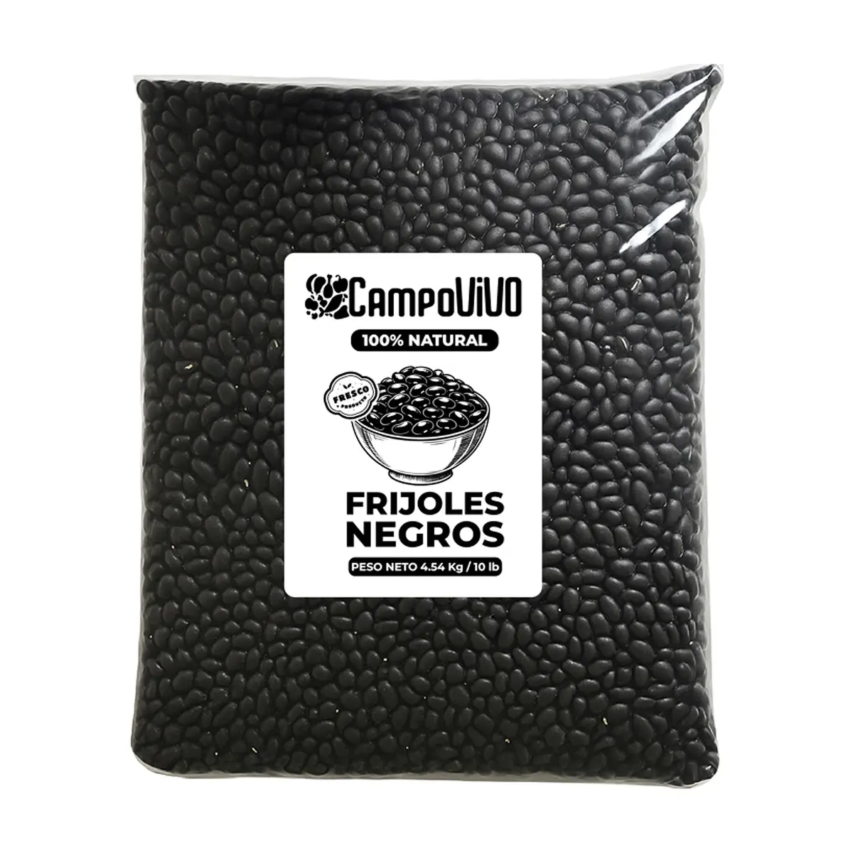 Frijoles negros Campo Vivo (4.54 kg / 10 lb)