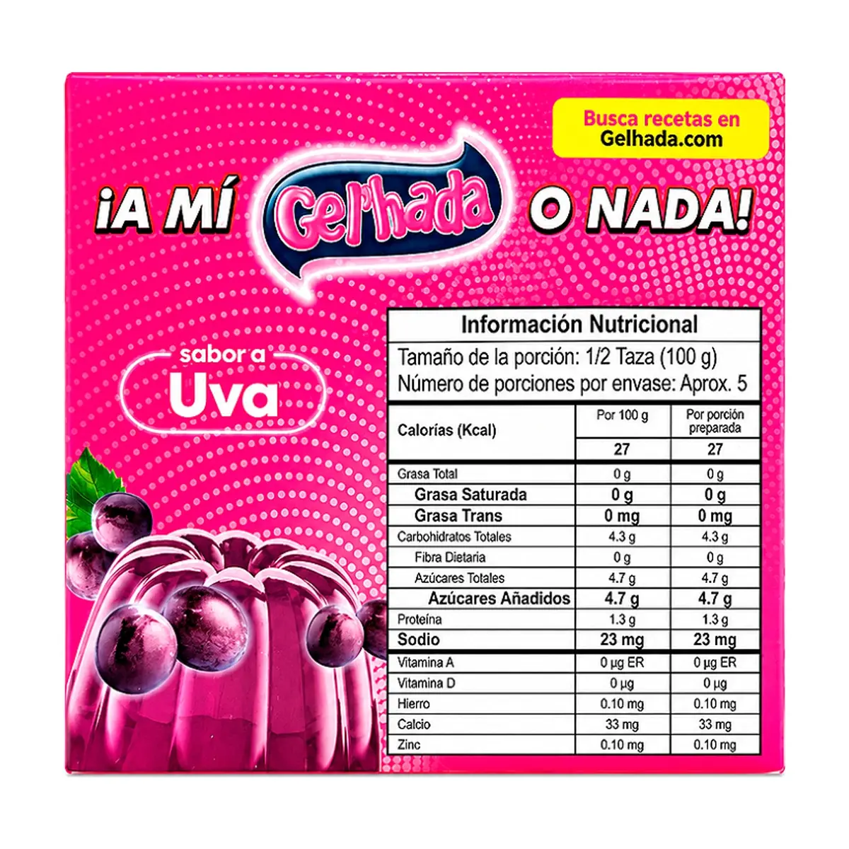 Gelatina de uva Gel´hada (35 g / 1.23 oz) - Thumbnail 2