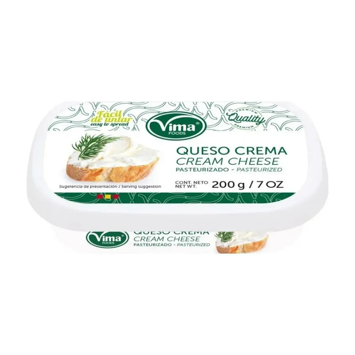 Queso crema pasteurizado Vima Foods (200 g / 7 oz) - Thumbnail 3