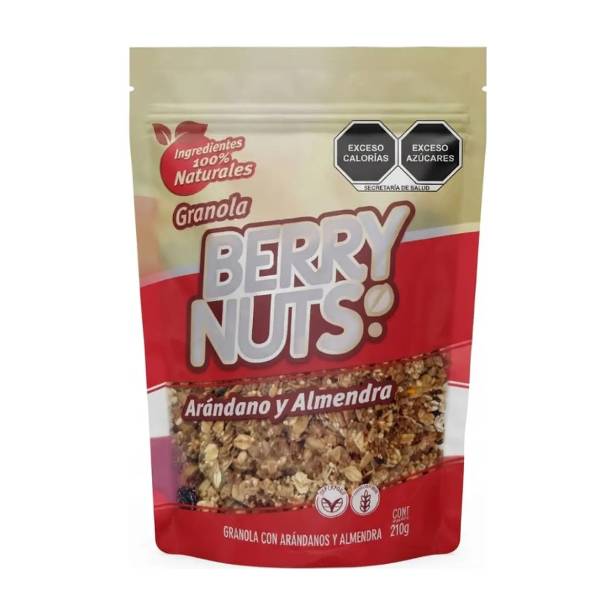 Granola con arándanos y almendra Berry Nuts (210 g / 7.4 oz)