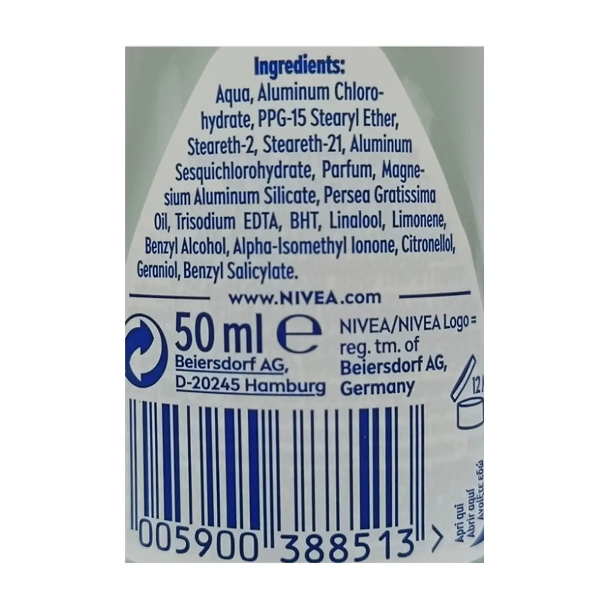 Desodorante antitranspirante Roll-On Dry Comfort Nivea (50 ml) - Thumbnail 4