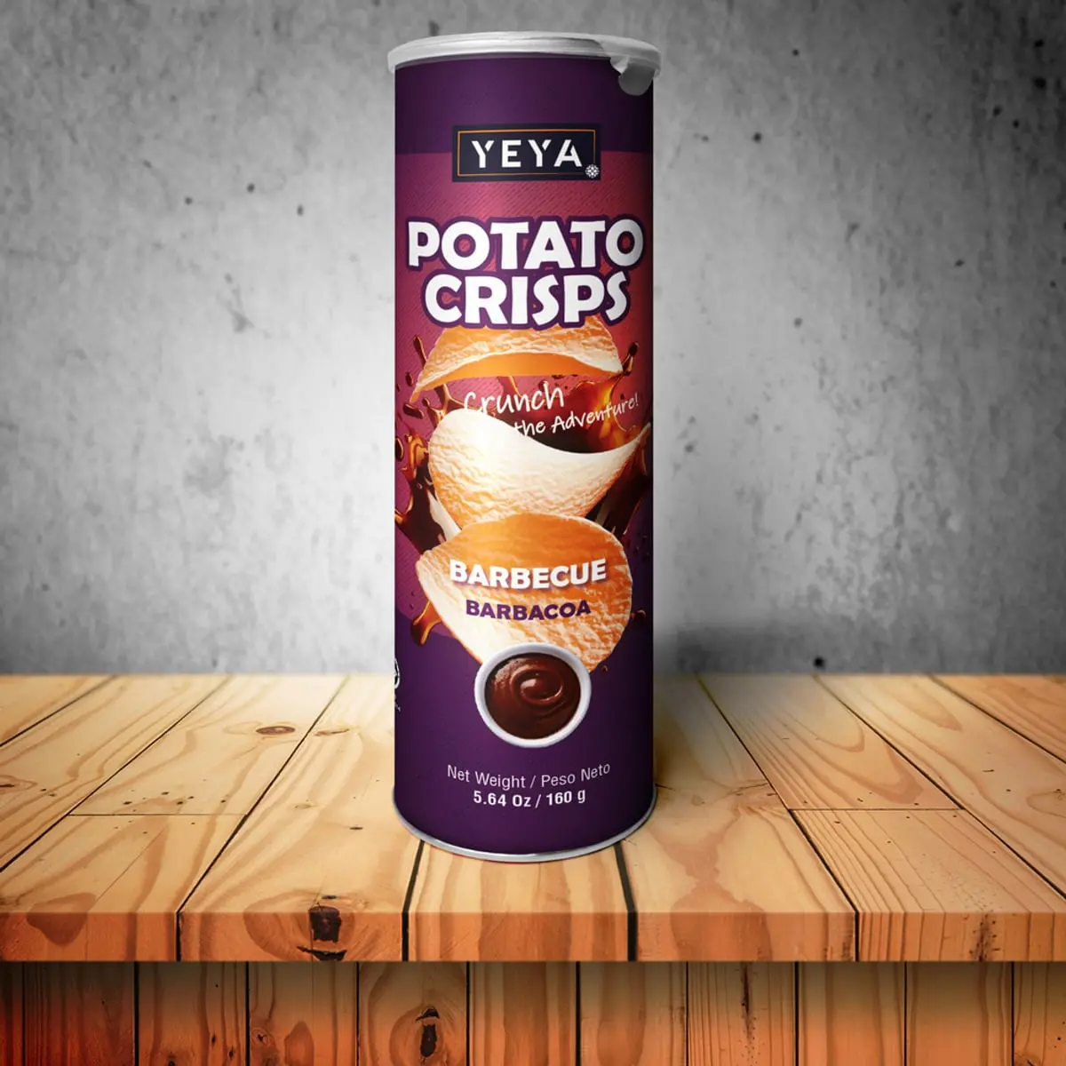 Papas fritas crujientes sabor a salsa barbacoa YEYA (160 g / 5.64 oz) - Thumbnail 5