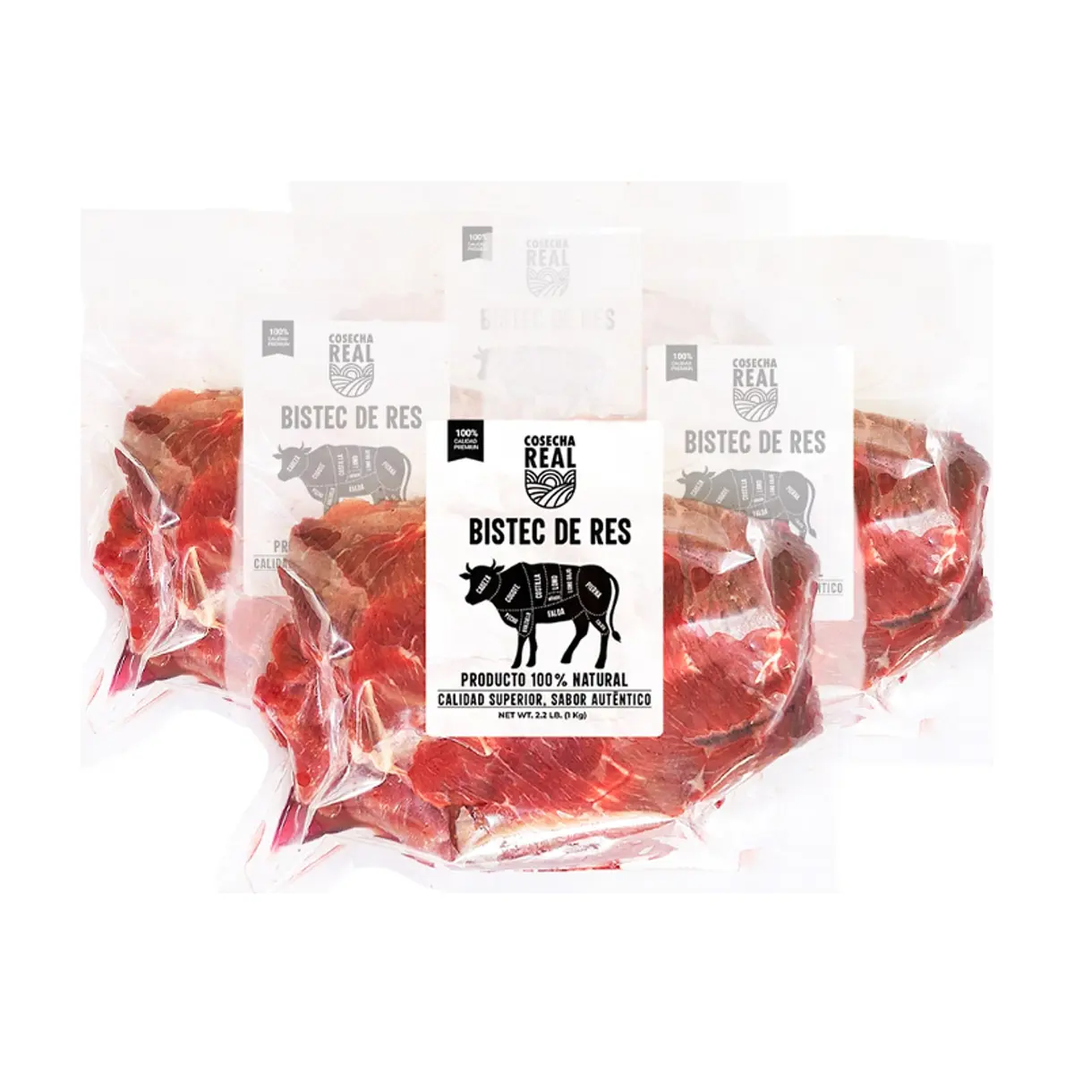Bistec de res Cosecha Real (4 x 1 kg / 2.2 lb) - Miniatura 1