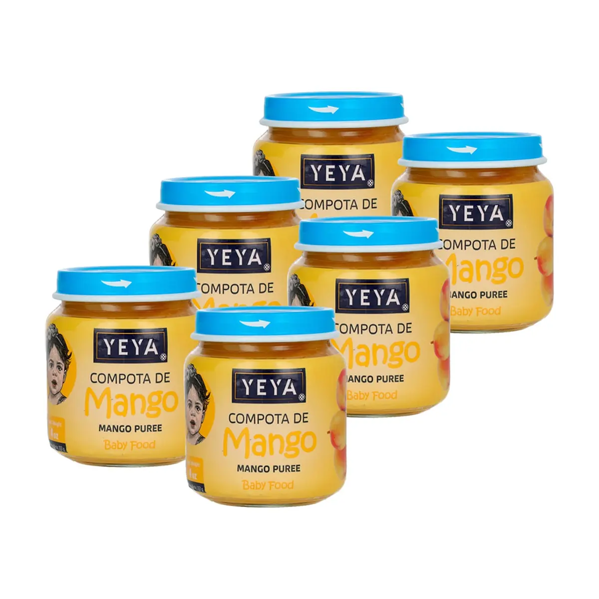 Compota de mango YEYA (6 x 113 g / 4 oz)