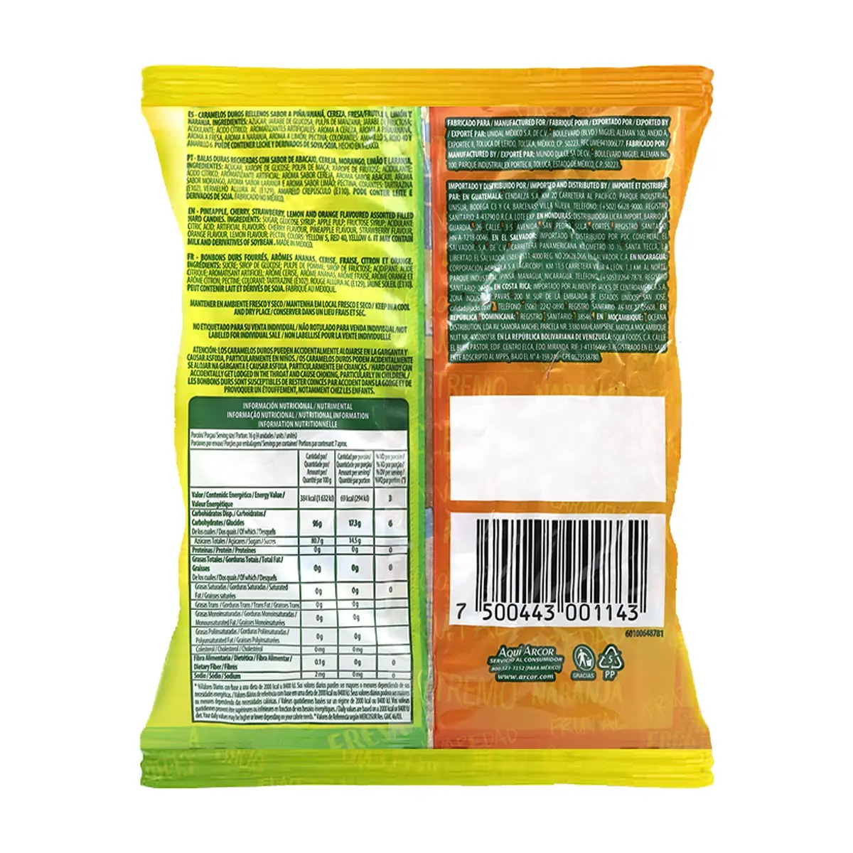 Caramelos duros rellenos frutales Arcor (400 g / 14.11 oz) - Miniatura 2