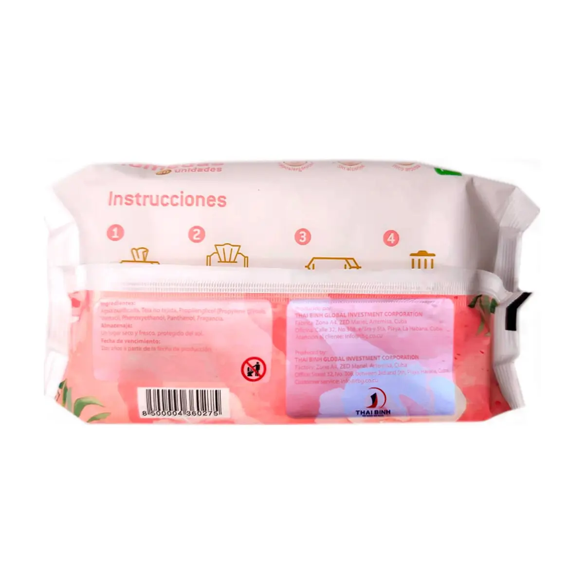 Toallitas húmedas TB Care (60 U) - Miniatura 3