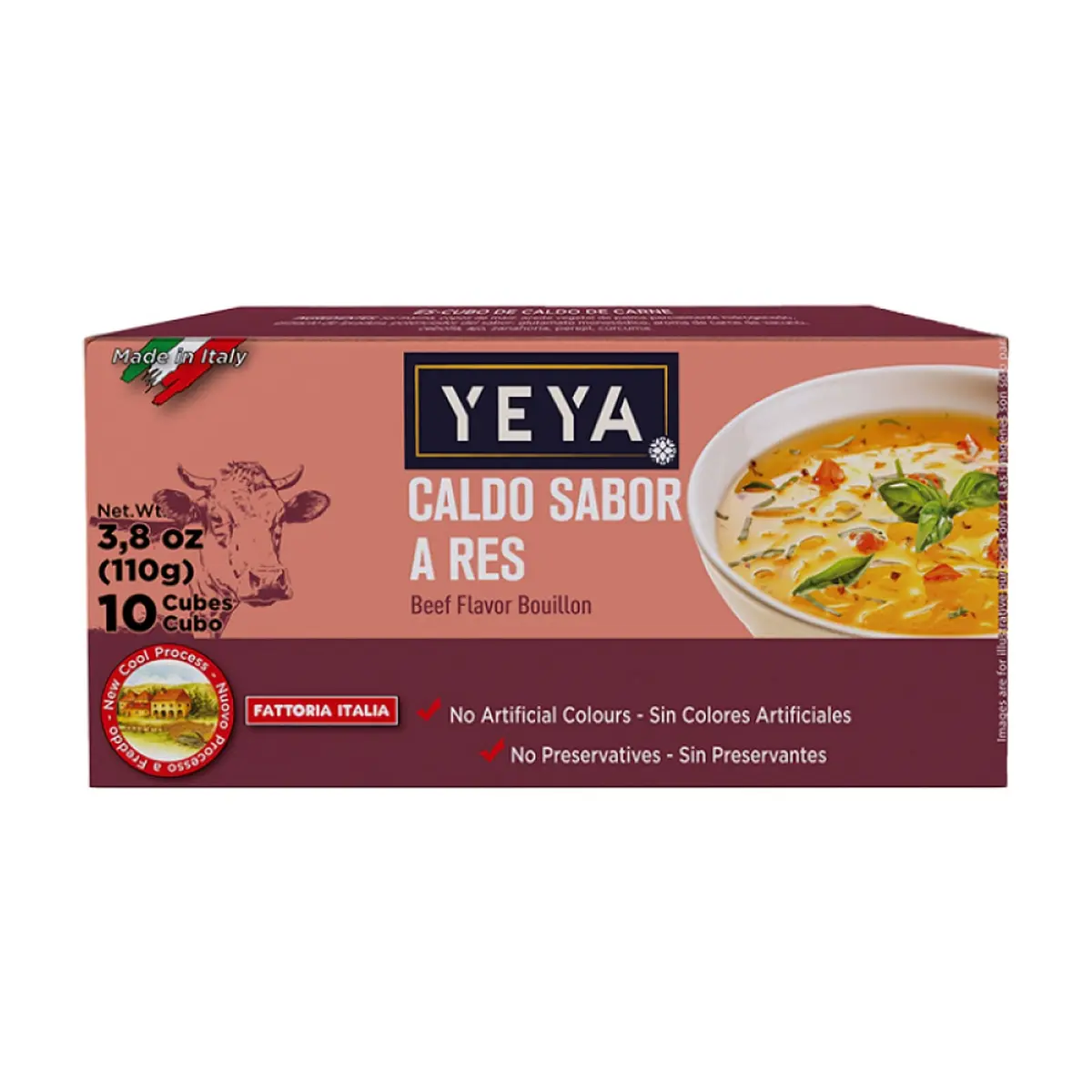 Caldo sabor a res YEYA (110 g / 3.8 oz) - Miniatura 1