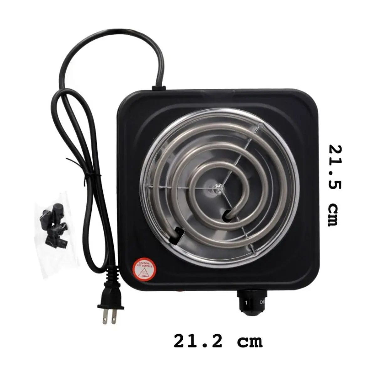 Cocina eléctrica 1 quemador en espiral Saco FR-34048 (1000 W) - Thumbnail 4