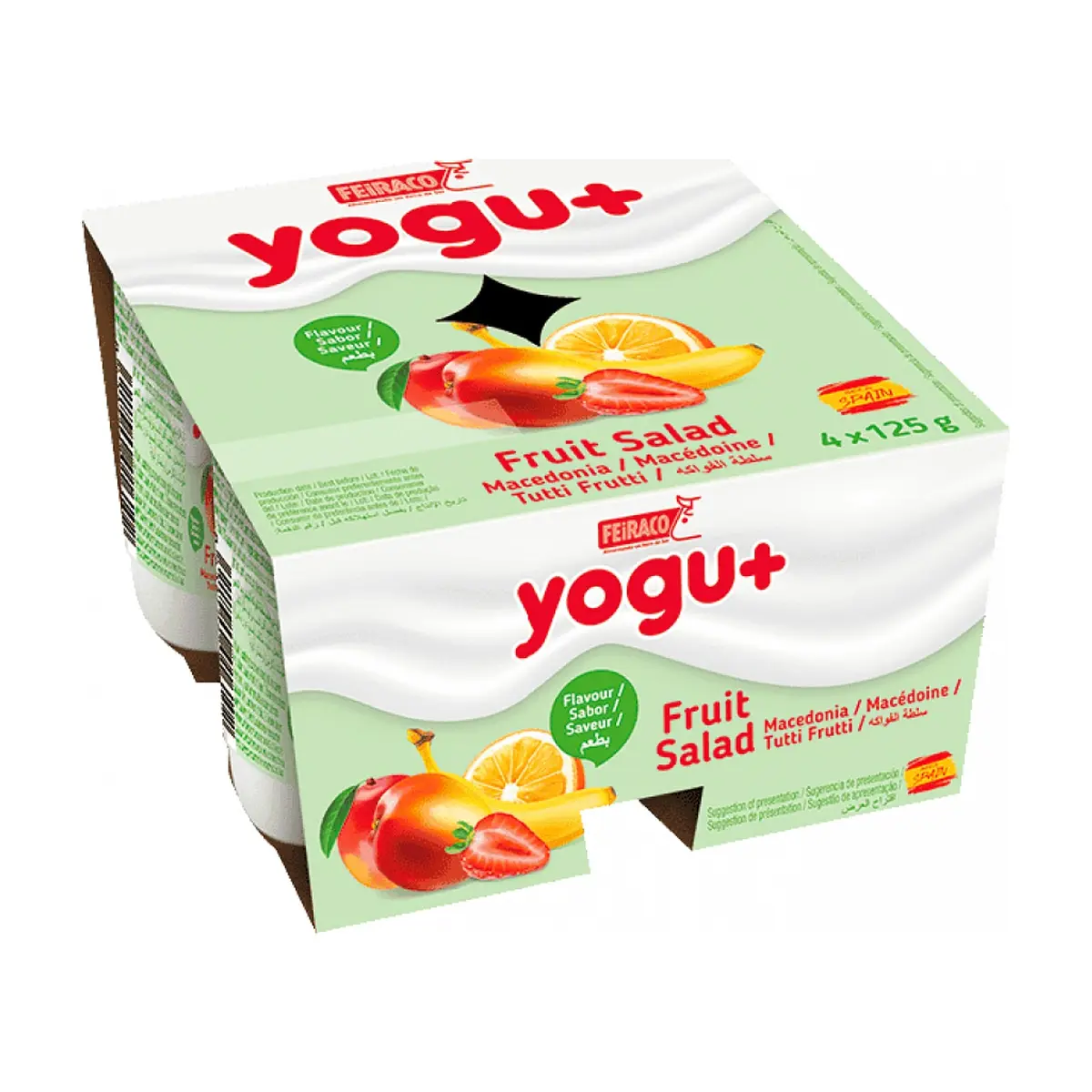 Yogur pasteurizado sabor a macedonia (12 x 125 g) - Miniatura 2