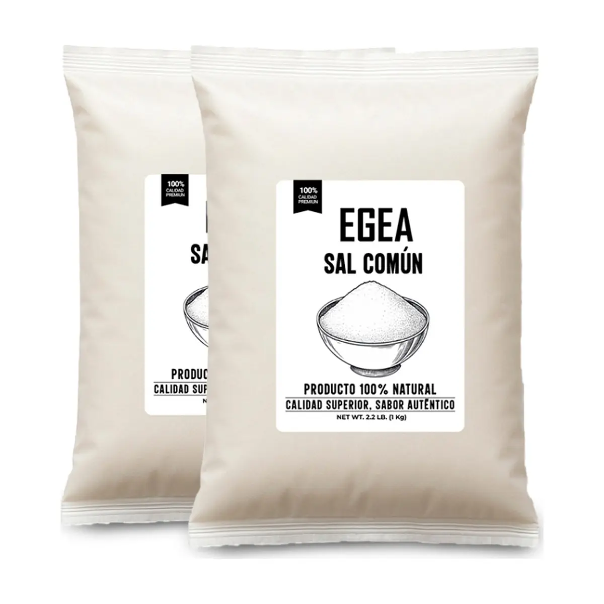 Sal común EGEA (2 x 1 kg / 2.2 lb)