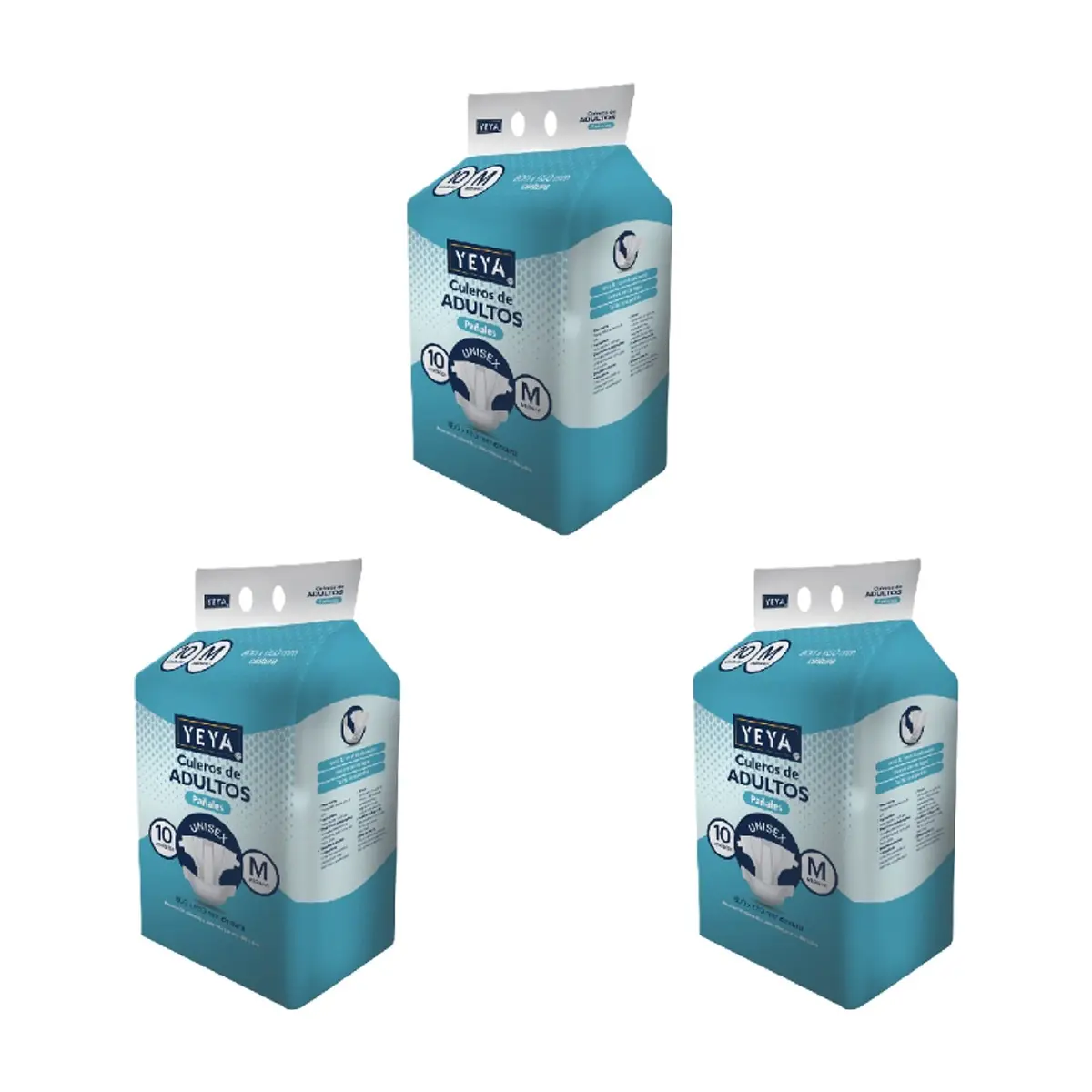 Pañales desechables para adultos talla M YEYA (3 x 10 U)