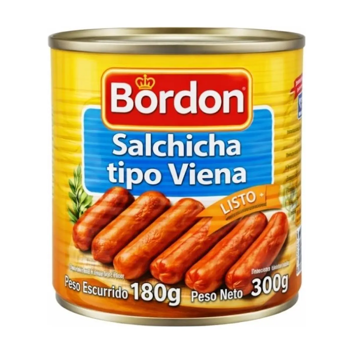 Salchicha Tipo Viena en Conserva (300g) BORDON