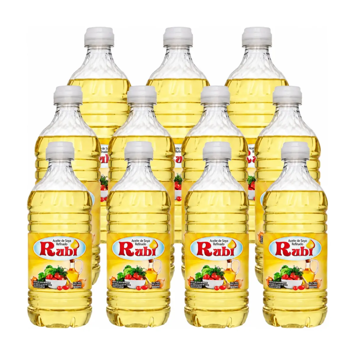 Aceite de soya refinado Rubi (11 x 900 ml)