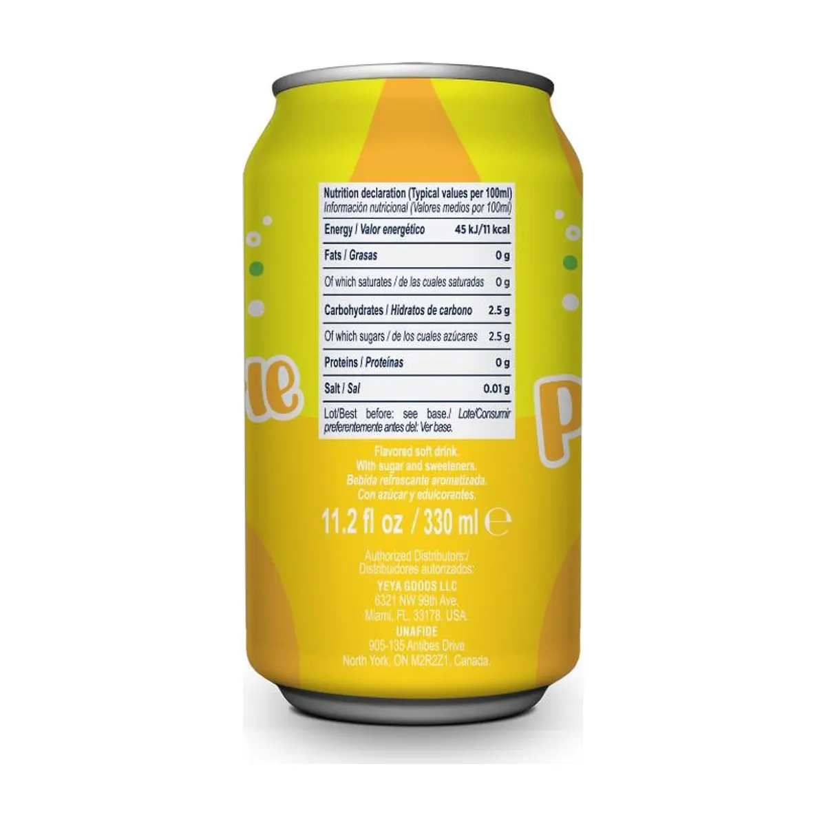 Refresco gaseado de piña YEYA (6 x 330 ml / 11.2 fl oz) - Thumbnail 4