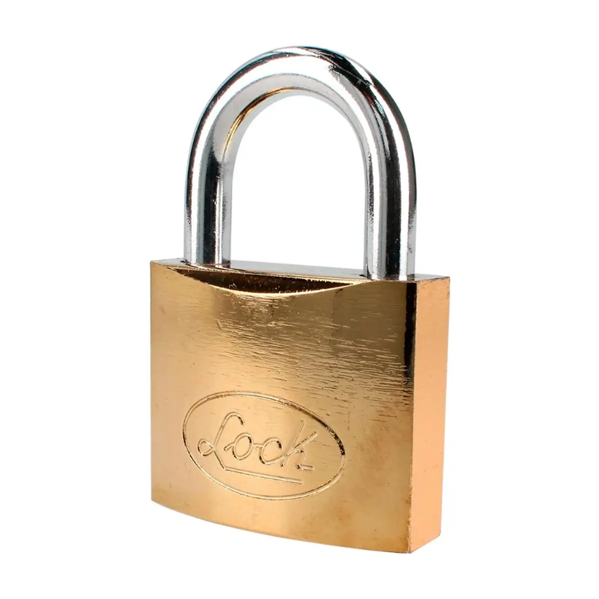 Candado de acero latonado 63 mm llave estándar Lock L22S63ELBB
