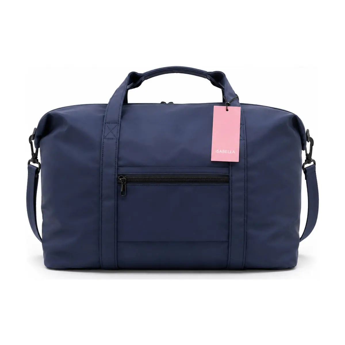 Bolsa de viaje azul marino con bolsillos laterales y asas extraíbles ISABELLA