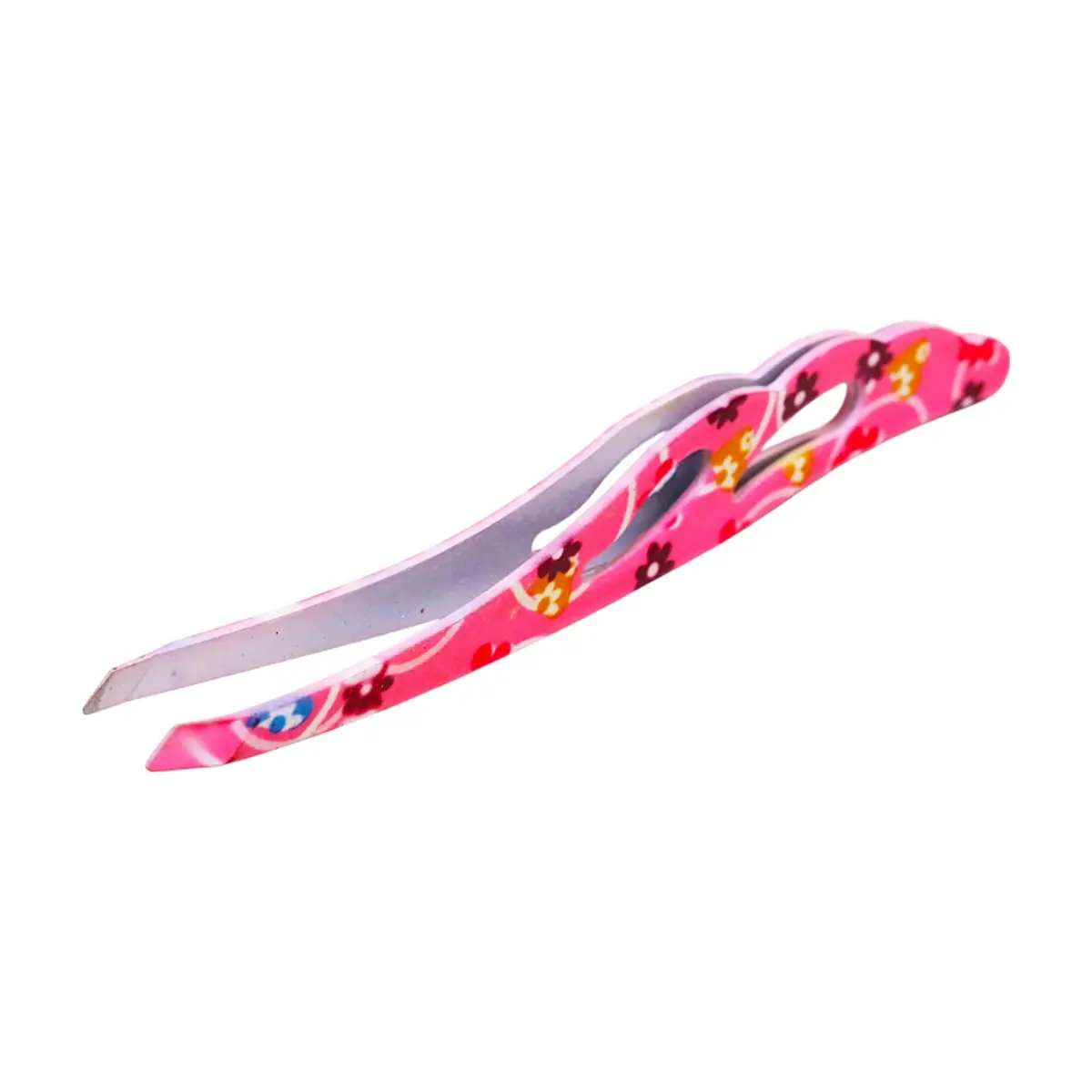 Pinza para cejas de acero inoxidable con diseño estampado Beauty Tools - Miniatura 2