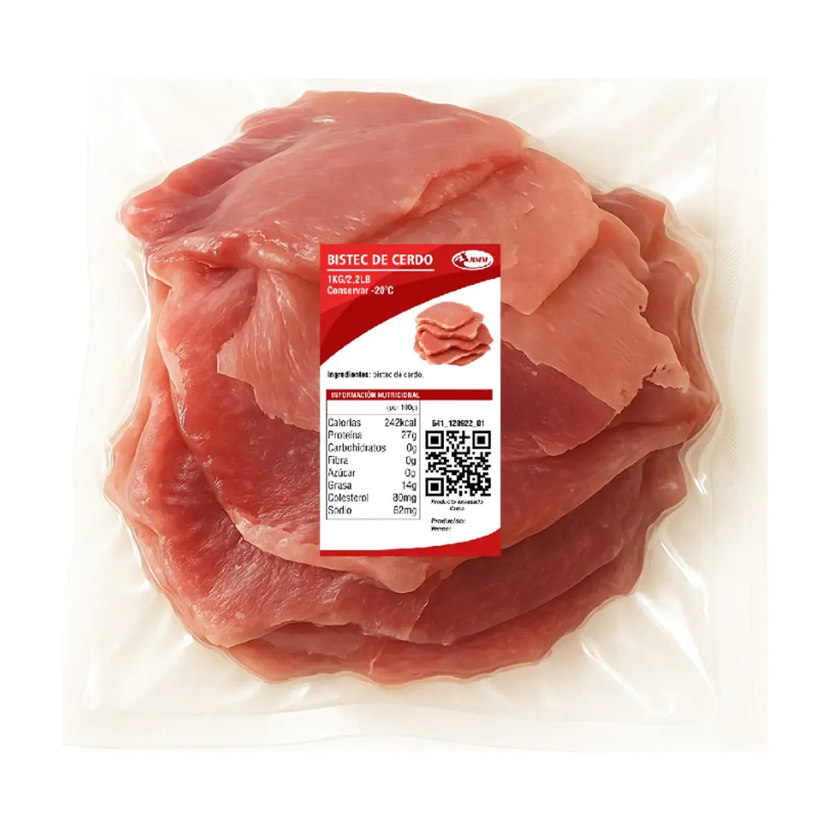 Bistec de cerdo Jimm (1 kg / 2.2 lb)