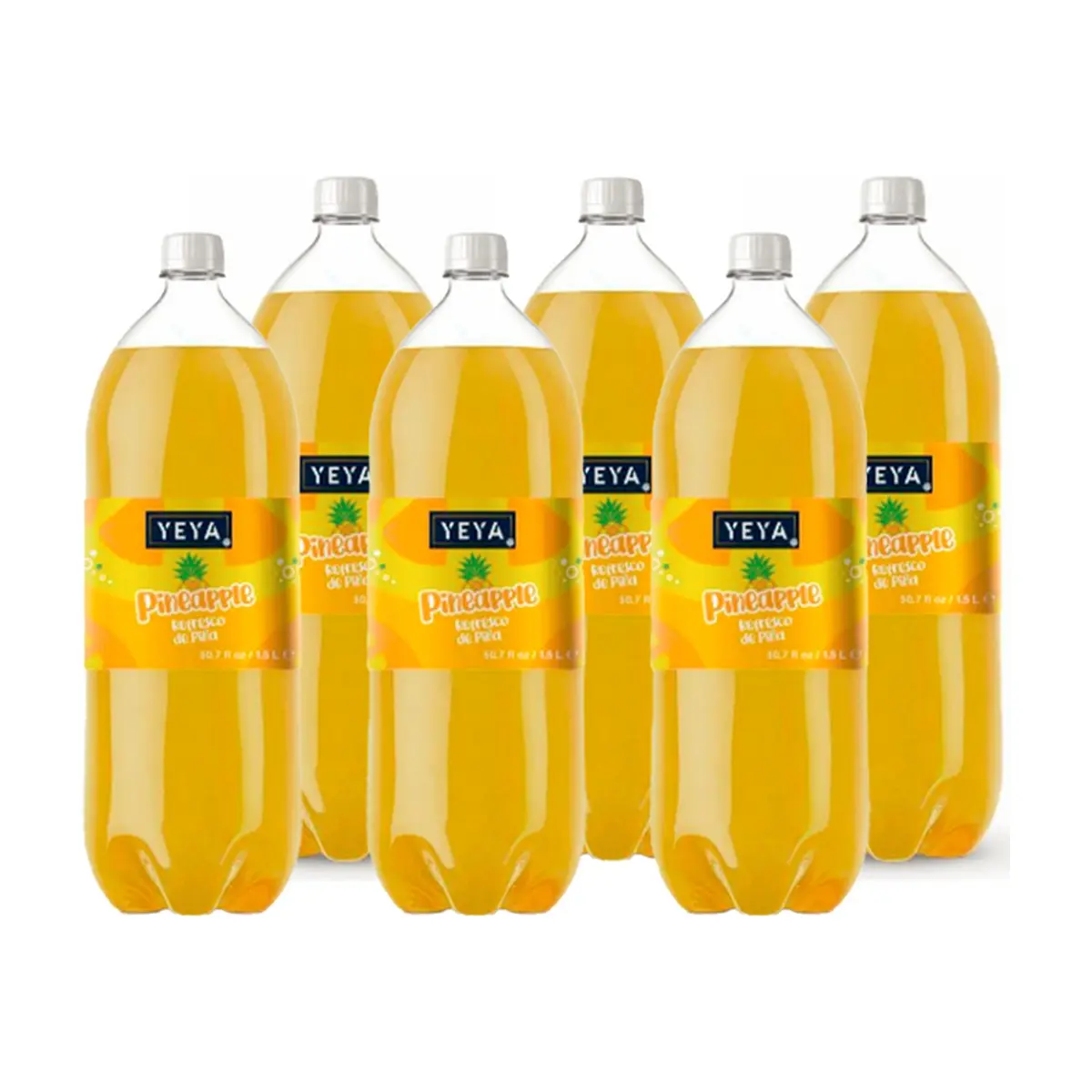Refresco gaseado de piña YEYA (6 x 1.5 L / 50.7 fl oz)