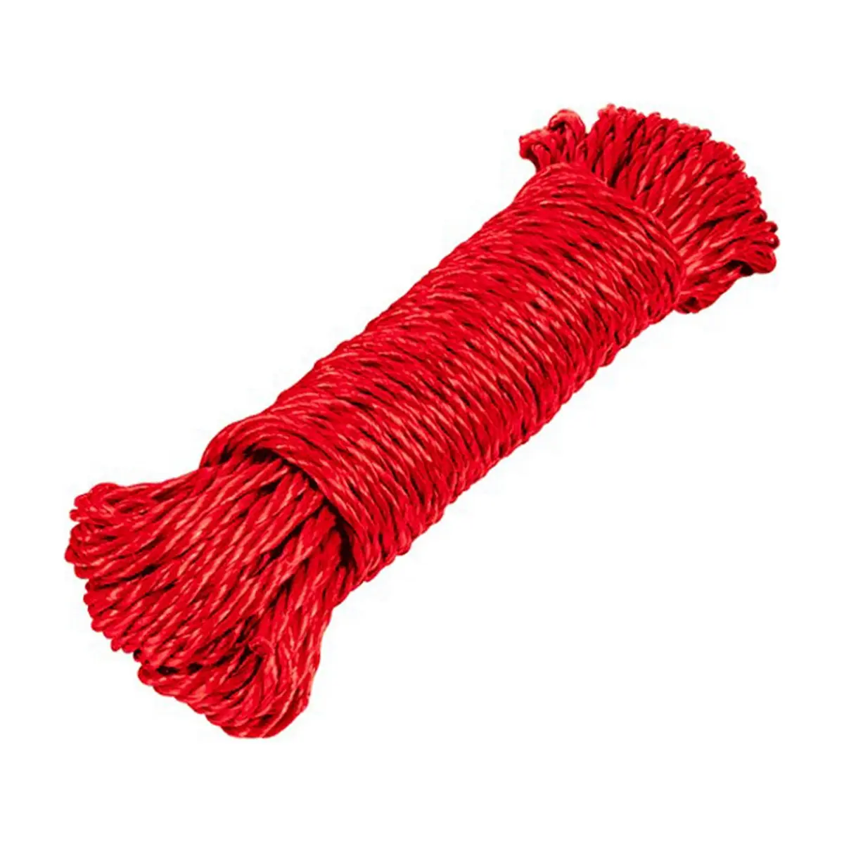 Lazo para tendedero de 15 m de largo color rojo Klintek 55947