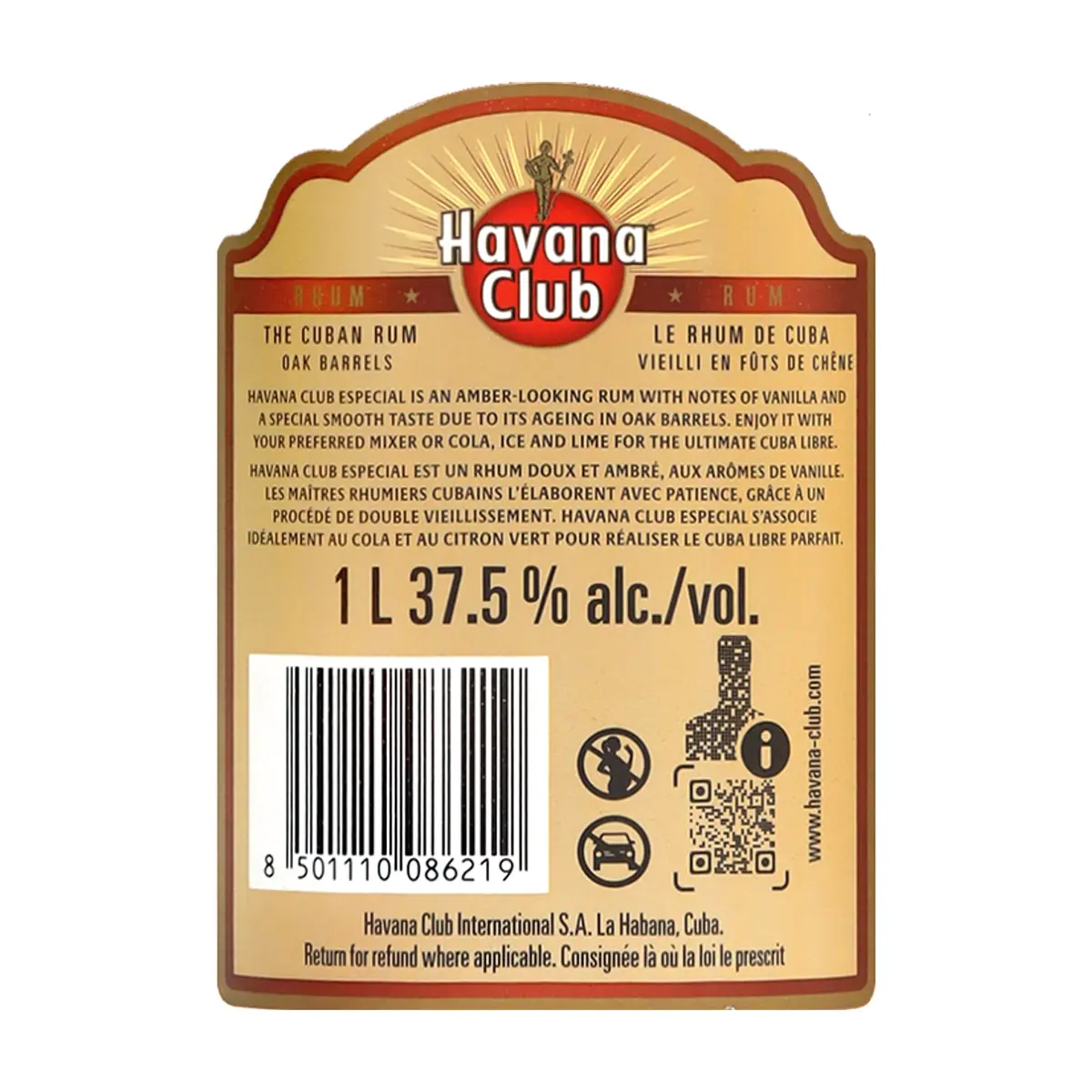 Ron Especial Havana Club (1 L) - Thumbnail 3