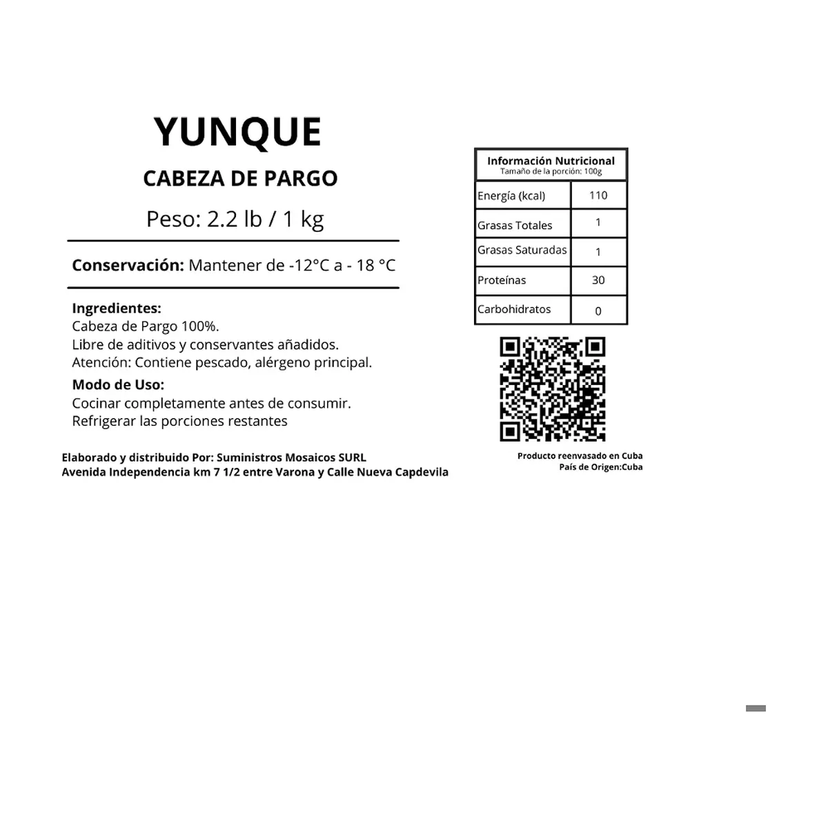 Cabeza de pargo Yunque (1 kg / 2.2 lb) - Thumbnail 8