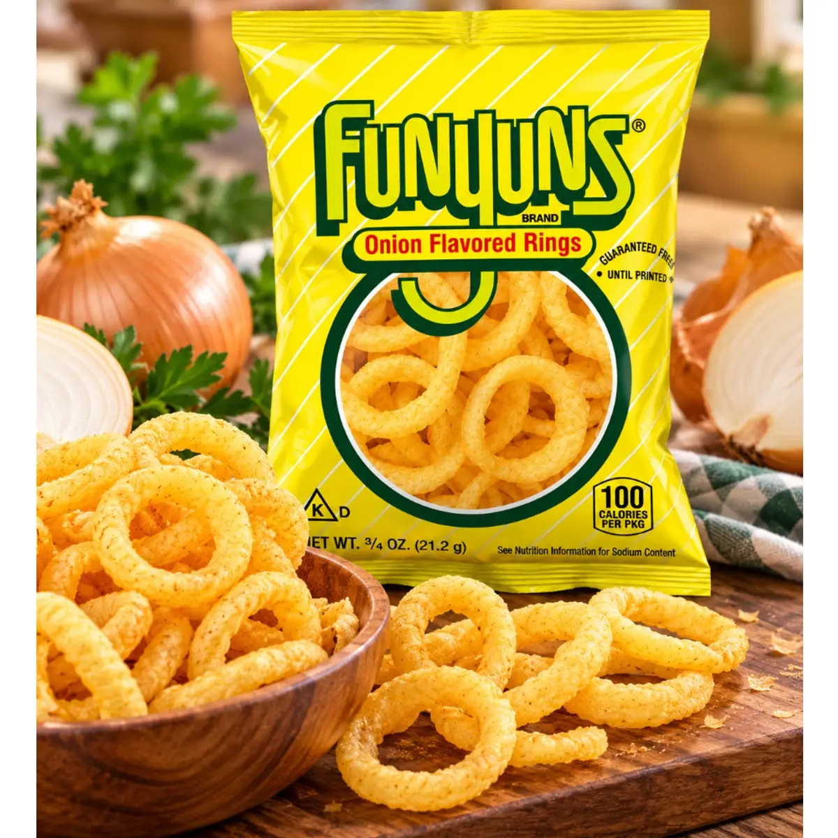 Aros con sabor cebolla Funyuns (21.2 g / 0.75 oz) - Miniatura 5