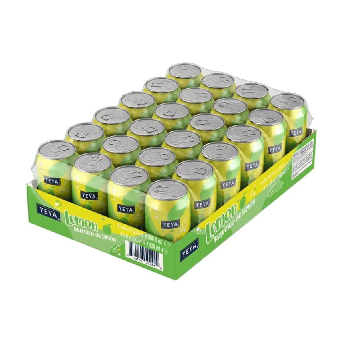 Caja de Refresco gaseado de limón YEYA (24 x 330 ml)