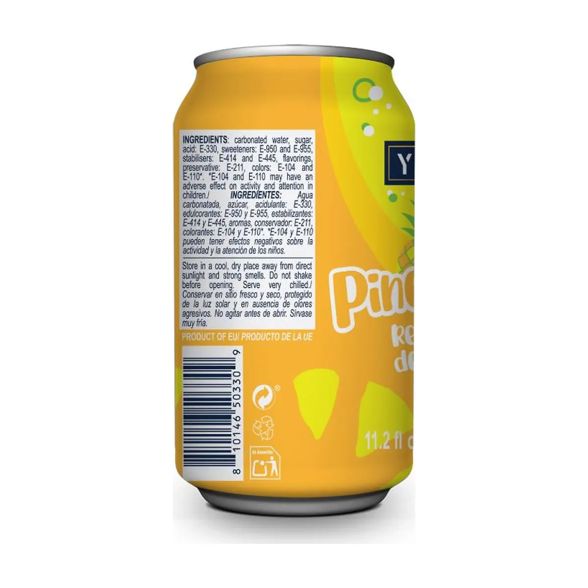 Refresco gaseado de piña YEYA (330 ml / 11.2 fl oz) - Thumbnail 3