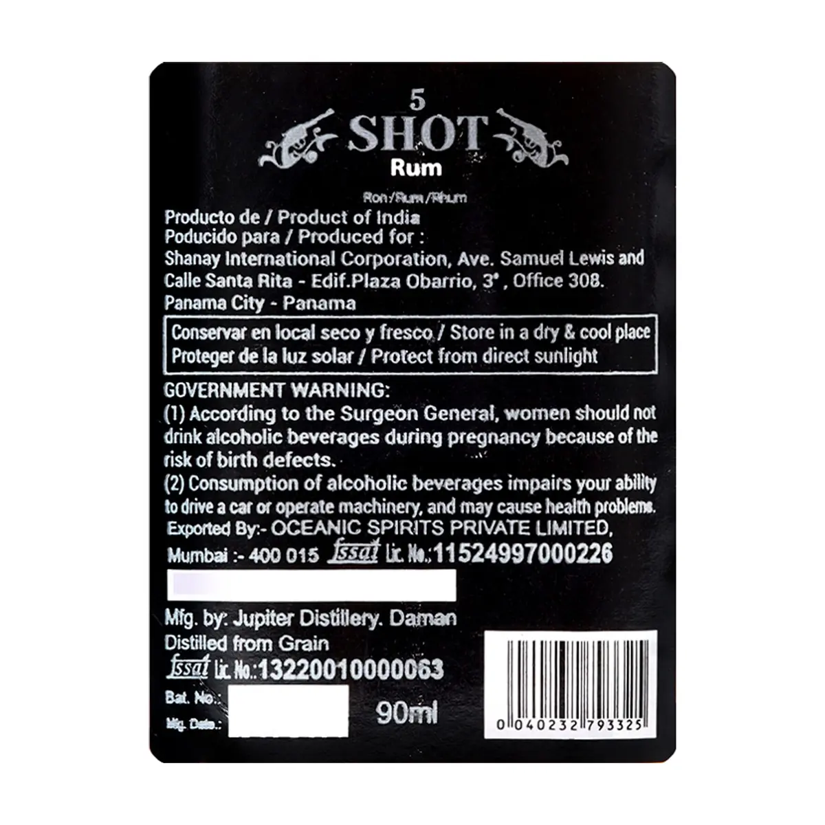 Ron 5 Shot (90 ml) - Miniatura 3